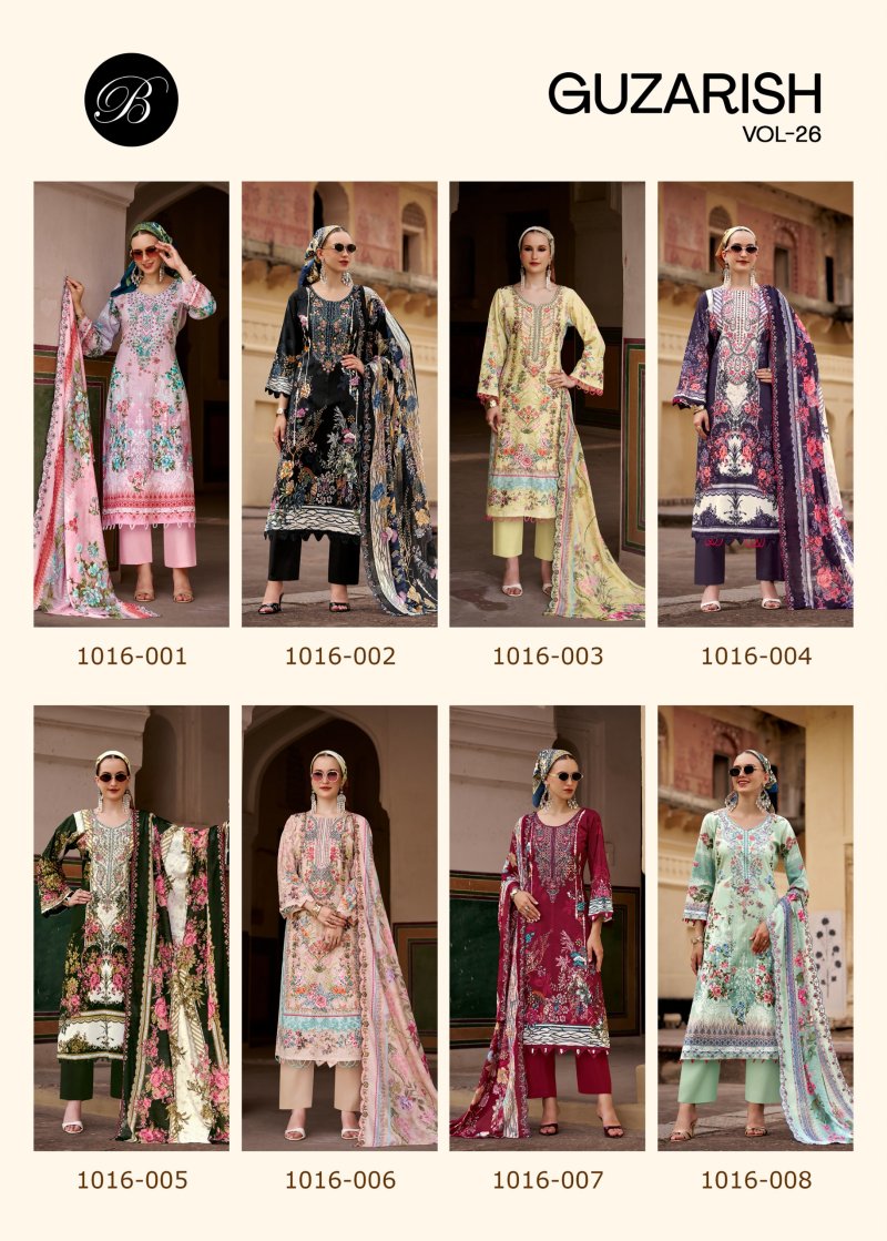 Guzarish Vol 26 By Belliza Cotton Printed Dress Material 